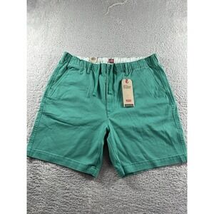 Levi's XX Chino EX Shorts Mens XL Blue Teal Elastic Waist Cargo Stretch NWT‎